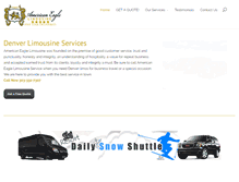 Tablet Screenshot of americaneaglelimousine.net
